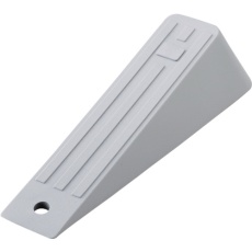 【342021】緑十字 差し込み式ドアストッパー グレー ドアストッパー130-(1) H30×W40×D130mm ゴム製
