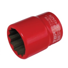 【S-313ZR】TOP 絶縁ソケット 差込角9.5mm 対辺13mm