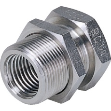 【NSMFF04】PISCO SUS316締付継手 隔壁ソケット 接続口径Rc1/2