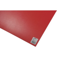 【P497-1】光 PP板 レッド 0.75×485×570mm