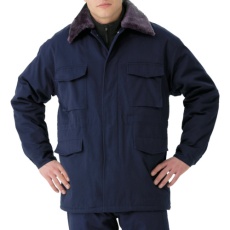 【M7507-UE-L】防寒 綿カストロコート ネイビー L