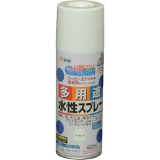 【566324】アサヒペン 水性多用途スプレー 420ML ツヤ消し白