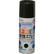 【566331】アサヒペン 水性多用途スプレー 420ML ツヤ消し黒