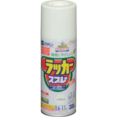 【568274】アサヒペン アスペンラッカースプレー 300ML ツヤ消し白