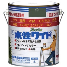 【4976124025723】ニッぺ 水性フレッシュワイド 1.6L グリーン HTA117-1.6