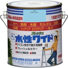 【4976124028410】ニッぺ 水性フレッシュワイド 0.7L スカイブルー HTA144-0.7