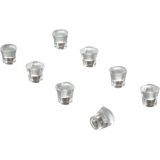 【316033】緑十字 強磁力マグネット(ピン型タイプ) 透明のみ/8個組 MG-785-T 12Φ×13mm