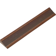 【343001】緑十字 段差用スロープ 段差マット-28T 高さ28mm×全長450mm 裏面テープ付 ゴム製