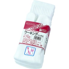 【756】おたふく フィットサラシ-白-タビ型・5足組