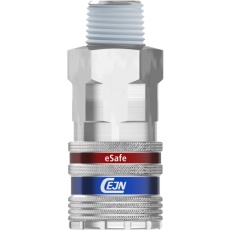 【10-410-2455】CEJN シリーズ410 eSafe カップリング NPT1/2オネジ