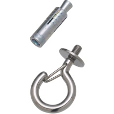 【B-1498】水本 吊金具(ボルトタイプ) ステンレス ボルトフック(カットアンカー付) フックの長さ50mm