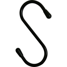 【ISH-100V-BLACK】黒 Sフック100mm (20個入)