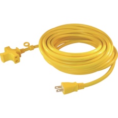 【VCTM-10Y】トライアングルマルチタップ 125V-15A 10m 黄