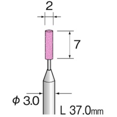 【JA3041】Minimo 精密砥石 SP砥粒#120 φ2 (10本入)