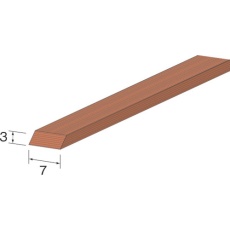 【RD3712】Minimo ポリッシングウッドスティック ハード 平 3×7mm (5個入)