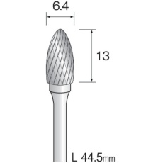 【BC2273】Minimo 超硬カッター クロスカット Φ6.4 軸径3.0mm