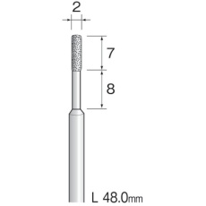 【AD2115】Minimo 電着ダイヤモンドバー#120 Φ2