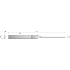 【SA4121】Minimo 電着ダイヤモンドヤスリ#140 平