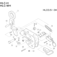 【HLP0.5H】スーパー 横吊クランプ(HLC-H)用パッドセット