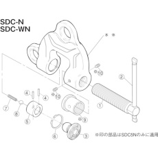 【SDT1N】スーパー スクリューカムクランプ(SDC-N)用カムセット