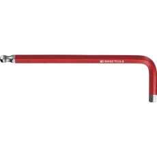 【212-6RB】PBスイスツールズ ボール付六角棒レンチ(レインボー) 赤色