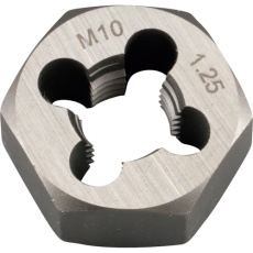 【22239】スレッドマスター 六角ダイス M10×1.25mm 六角サイズ21MM(合金工具鋼)