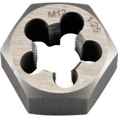 【22242】スレッドマスター 六角ダイス M12×1.25mm 六角サイズ24MM(合金工具鋼)