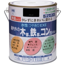 【4976124420627】ニッぺ 水性つやありEXE 1.6L ブラック HSU106-1.6