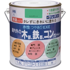 【4976124421426】ニッぺ 水性つやありEXE 1.6L ライトグリーン HSU114-1.6