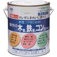 【4976124421624】ニッぺ 水性つやありEXE 1.6L ライトグレー HSU116-1.6