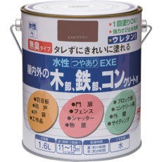 【4976124422324】ニッぺ 水性つやありEXE 1.6L カカオブラウン HSU123-1.6