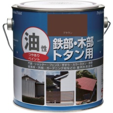 【4976124097201】ニッぺ 油性鉄部・木部・トタン用 1.6L ブラウン HYJ072-1.6