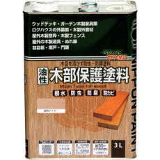 【4976124519499】ニッぺ 油性木部保護塗料 3L 透明クリアー HYM010-3