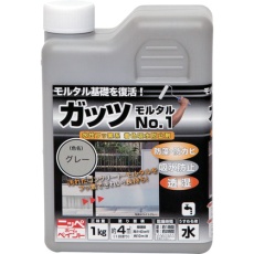 【4976124146411】ニッぺ ガッツ モルタルNO.1 1kg グレー HYR002-1