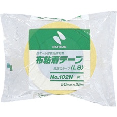 【102N2-50】布粘着テープ102N黄50mmX25m