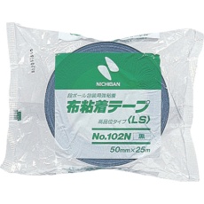 【102N6-50】布粘着テープ102N黒50mmX25m