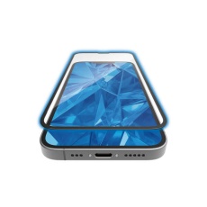 【PM-A25SFLGFDRBL】iPhone 16e ガラスフィルム フレーム付き ダイノレックス 高透明 ブルーライトカット
