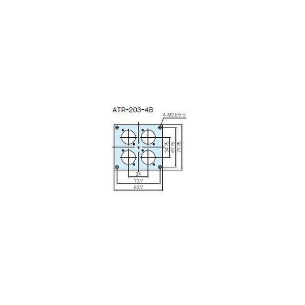 【ATR-203-4B】ATR型アタッチメントパネル