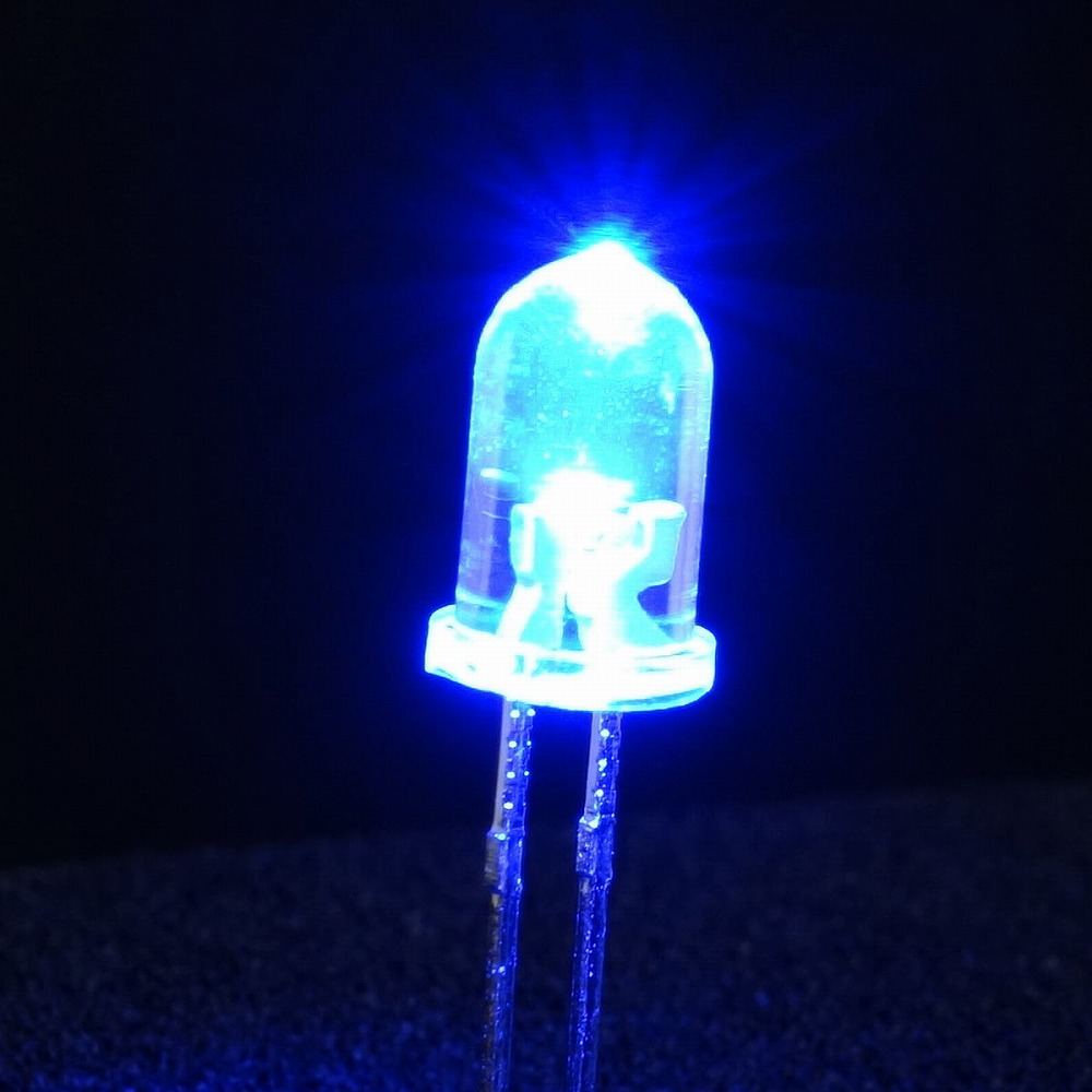 【L-05B4F342C11-01-T-A】LED(5mm・青・高輝度・3.2V・20mA・14000mcd)