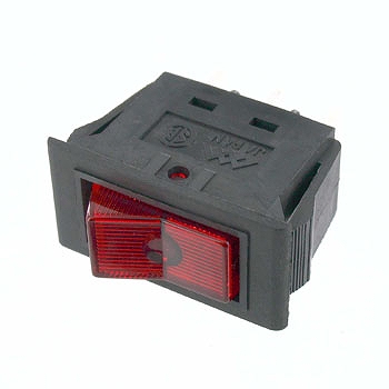 【DS325-W/L-TR】照光式波動スイッチ 赤