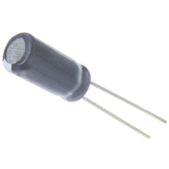 【ESRM500ELL100ME05D】アルミ電解コンデンサー 50V 10μF 85℃ 耐洗浄(高さ 5mm)