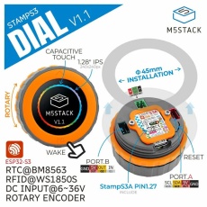 【M5STACK-K130-V11】M5Stack用ダイアル v1.1