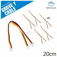 【M5STACK-A150】M5Stack用Grove Y分岐ケーブル(20cm、5本セット)
