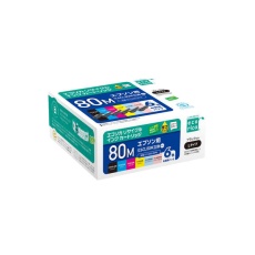 【ECI-E80-6PM】エプソン用リサイクルインクカートリッジ IC6CL80M互換 6色パック