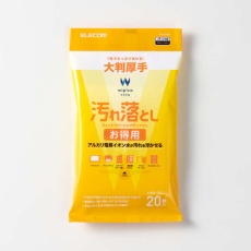 【WC-AL20LH】汚れ落としお徳用ウェットクリーニングティッシュ/大判厚手/20枚