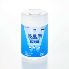 【WC-DP110B】液晶用ウェットクリーニングティッシュ/ボトル/110枚入
