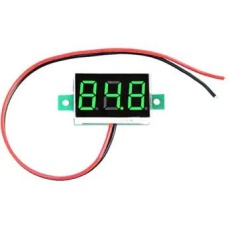 【2DCV-30green】LEDデジタル電圧計 2線式 グリーン