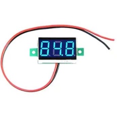 【2DCV-30blue】LEDデジタル電圧計 2線式 ブルー