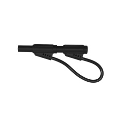 【S401R1】保護カバー付きバナナプラグ レッド(端子4mm 表面素材PVC)