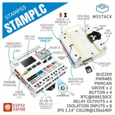 【M5STACK-K141】M5Stamp PLC コントローラー (M5StampS3A搭載)